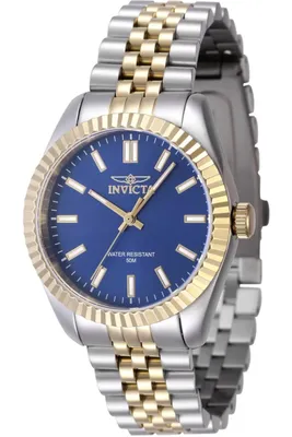 Produktbild von Invicta Specialty 47502 Damenarmbanduhr - Quartz Bewegung - Edelstahl mit blauem Zifferblatt - 36 mm