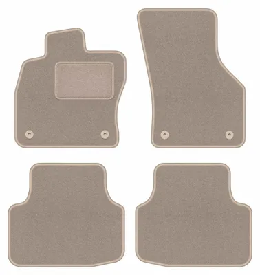 Immagine prodotto di Tappetini in moquette per Skoda Octavia IV A7 2020- (berlina/station wagon/liftback) – set 4 pezzi, beige, su misura – Wielganizator LUX