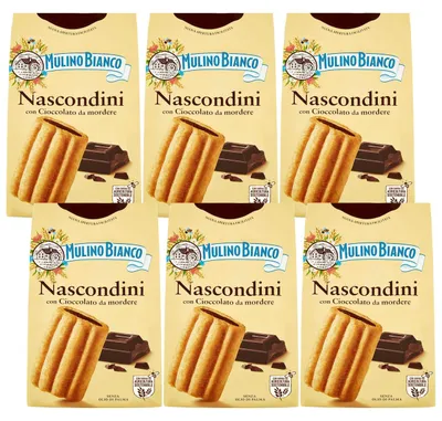 Produktbild von MULINO BIANCO Italienische Kekse 330g (Nascondini, x6)