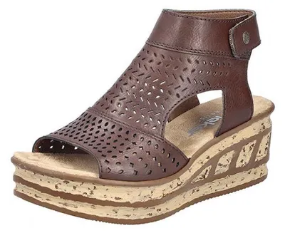 Produktbild von Rieker FSK Damen Sandalen Keilsandaletten braun 39