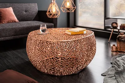 Obrázok produktu pre Konferenčný stôl 40287 80x80cm Aluminium Copper