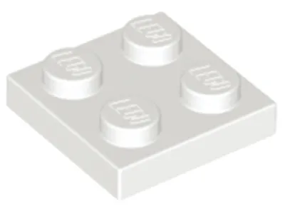 Obrázok produktu pre Lego® 2x2 dosky 3020 - 50 kusov biela
