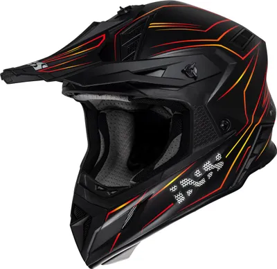 Immagine prodotto di casco motocross iXS iXS189FG 2.0 nero opaco-rosso L