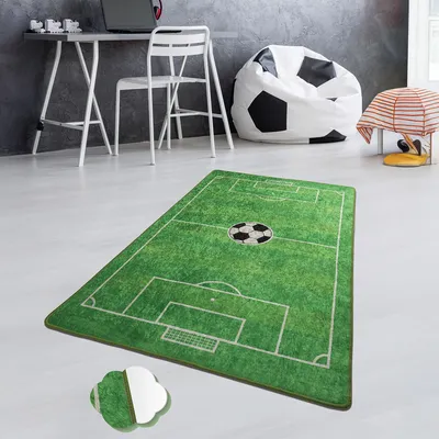 Produktbild von Bosdela Kinder- und Babyteppiche – Vielfältige Designvariationen für jeden Spielraum 100x160 cmFootball