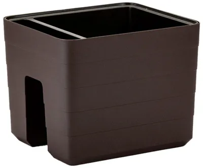 Obrázek produktu pro Truhlík samozavlažovací BERBERIS na zábradlí+knoty 30x26x24h