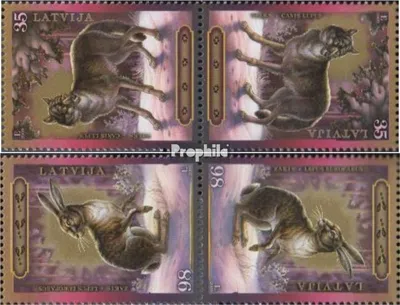 Produktbild von Briefmarken Lettland 2009 Mi 769K-770K (kompl.Ausg.) Kehrdruckpaar postfrisch Fauna