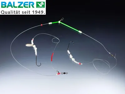 Produktbild von Balzer Edition Sea Surf Rig 125cm 2 Haken Gr. 1 - Plattfischsystem