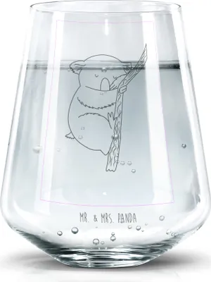 Produktbild von Mr. & Mrs. Panda Glas Koalabär - Transparent - Geschenk, Wasserglas, Schlafzimmer, Wasserbecher, Traumland, Becherglas, Lustige Sprüche, Koala, Dekoglas, schlafen, Bär