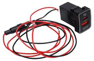 Produktbild von Typ C QC3.0 USB-Steckdose, Autoladegerät, Schnellladeanschluss, Ersatz für RAV4 2008–2016