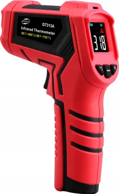 Zdjęcie produktu dla Bezdotykowy, laserowy pirometr na podczerwień Benetech (-50 +400°) + termometr