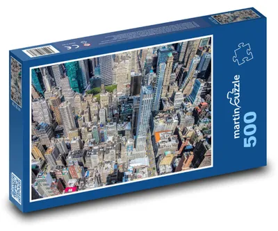Produktbild von martinpuzzle - Puzzle 500 Teile - Gebäude - Stadt, Wolkenkratzer