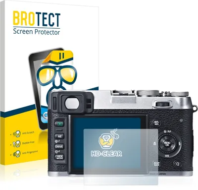 Produktbild von 2x Für Fujifilm X100S Schutzfolie BROTECT Displayschutz Display Schutz Folie Klar Transparent