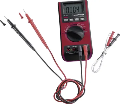 Produktbild von KRAFTWERK 31130, Digitales Multimeter, Hand-Multimeter, CAT III 600V, 0.4 - 600 V, 0,4 - 600 V, 10 - 10 A