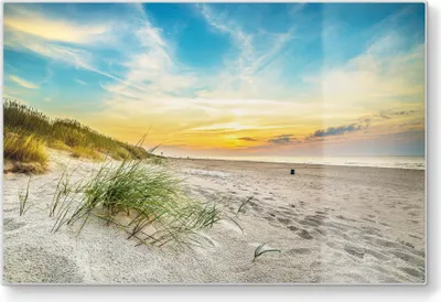 Produktbild von DEQORI Schneidebrett Glas 30x20 cm 'Baltischer Dünenstrand' Schneideplatte groß