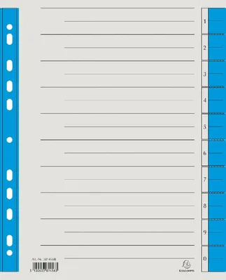 Produktbild von Exacompta 381456B, Blau, Karton, A4, 230 g/m², 240 mm, 297,5 mm
