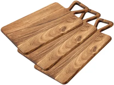 Immagine prodotto di KESPER | Set di 3 taglieri, materiale: legno di acacia, dimensioni: 54 x 30 x 1,7 cm, colore: marrone | 29131