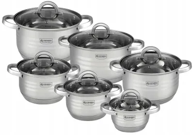 Produktbild von EDENBERG EB-4018 12-teiliges Topfset Edelstahl Induktion