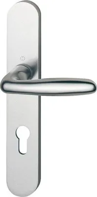 Image de Ensemble de porte Verona argent anodisé - Clé L