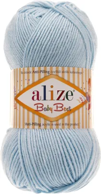 Produktbild von 100g Strickgarn ALIZE Baby Best uni Babywolle Wolle Antipilling, freie Farbwahl