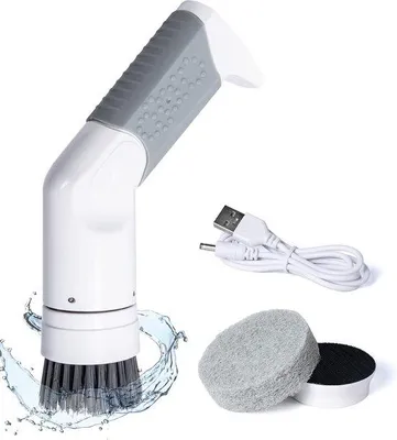 Obrázek produktu pro Elektrický čisticí kartáč 300 ml, 3 rychlosti, bílý