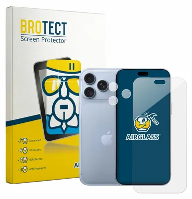 Produktbild von BROTECT Schutzglas für Apple iPhone 18 Pro Max (Display+Kamera) Schutzfolie Panzer Folie Glas Display Schutz klar