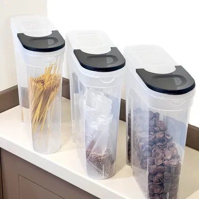 Immagine prodotto di Set di 3 contenitori per alimenti, contenitori in plastica per alimenti, contenitori per la conservazione, 3x 4 L