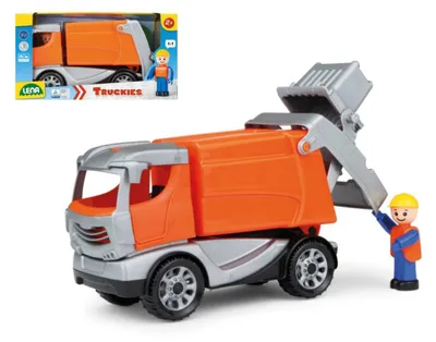 Produktbild von Lena Truckies Müllwagen, LKW, 2 Jahr(e), Kunststoff, Grau, Orange