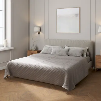 Produktbild von Velvet-Tagesdecke mit Rautensteppung