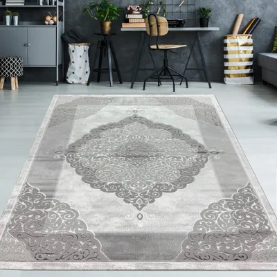 Obrázek produktu pro Designový koberec se vzorem, šedá, krémová, béžová, rozměry – 160 x 230 cm