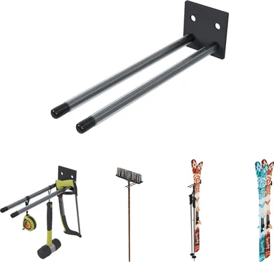 Image de QLS Porte-skis Support mural N2 Nordic Walking Trekking Bâtons de sports d'hiver 4900