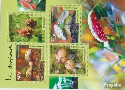 Produktbild von Briefmarken Togo 2014 Mi 6101-6104 Kleinbogen (kompl. Ausgabe) postfrisch Pilze