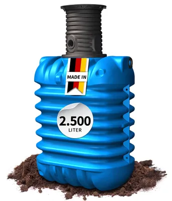 Productafbeelding van 4rain MODULARIS ondergrondse regenwatertank 2500 L incl. schachtverlenging, AI-gegenereerde afbeelding