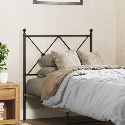Immagine prodotto di Testiera in metallo nero 75 cm