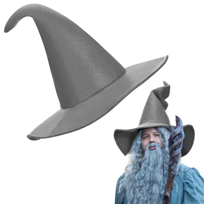 Imagen del producto de Sombrero de bruja gris para adultos, ideal para disfraces y fiestas