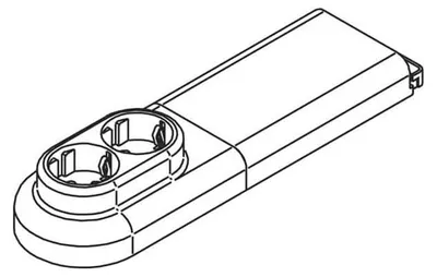 Productafbeelding van RULA Slk-Tank 3651010: Witte vloerdoos, 2-voudig
