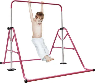 Zdjęcie produktu dla Drążek gimnastyczny poziomy Drążek gimnastyczny poziomy Drążek treningowy Drążek fitness do tańca (różowy)
