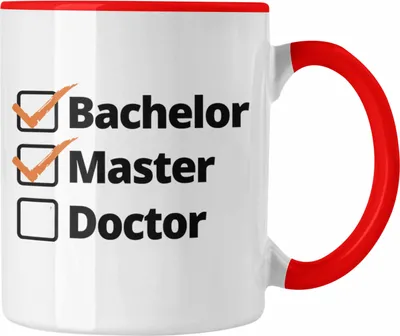 Produktbild von Trendation - Bachelor Geschenk Abschluss Tasse Spruch Master Graduation Bestanden Prüfung (Rot)