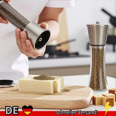 Produktbild von Pfeffermühle Edelstahl Glas Gewürzstreuer Manuell