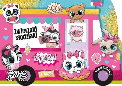 Zdjęcie produktu dla Kolorowanka z naklejkami Zwierzaki Słodziaki dla dzieci