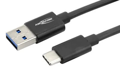 Produktbild von ANSMANN Type-C USB Kabel 120 cm USB3.0 Ladekabel / Datenkabel mit Alu Gehäuse