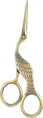 Produktbild von Vintage Bastelschere Vogelform Edelstahl Scharfe Spitze Nähen StickschereBronze