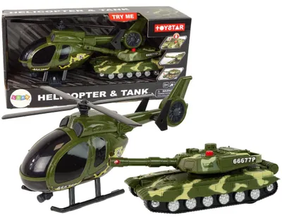 Produktbild von Set Militärpanzer-Reibungsantriebshubschrauber