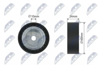 Produktbild von NTY RNK-VW-013 Spannrolle Keilrippenriemen 65mm für VW GOLF VI (5K1) Golf V Schrägheck (1K1) TIGUAN (5N) Passat Variant (3C5) Passat Variant (365)