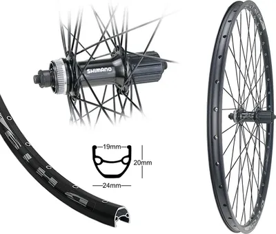 Produktbild von Bärwinkels Hinterrad 28" Shimano Disc Centerlock MTB 8/9/10 fach 19-622 Hohlkammerfelge QC400