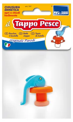 Luftdichter Flaschenverschluss, Fischform, Silikon, 1 Stück