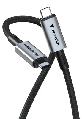 Produktbild von Verbatim Sync & Charge USB C to USB C 240W 40 Gbps120 cm