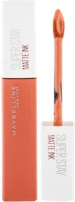 A lipstick tube and applicator are shown against a white background.