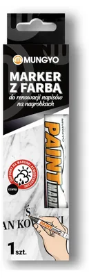 Zdjęcie produktu dla Mungyo - Marker Do Renowacji Nagrobków, Czarny, Odporny Na Warunki Atmosferyczne