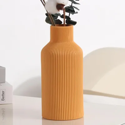 Productafbeelding van Solidchoice - Minimalistische Keramische Vaas in Oranje