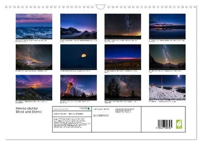 Produktbild von Himmelslichter - Mond und Sterne (Wandkalender 2026 DIN A3 quer), CALVENDO Monatskalender